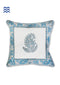 20s Cotton Cushion Cover In GraphicBlock Print