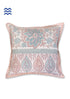 20s Cotton Cushion Cover in Floral Block Print