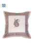 20s Cotton Cushion Cover in Floral Block Print