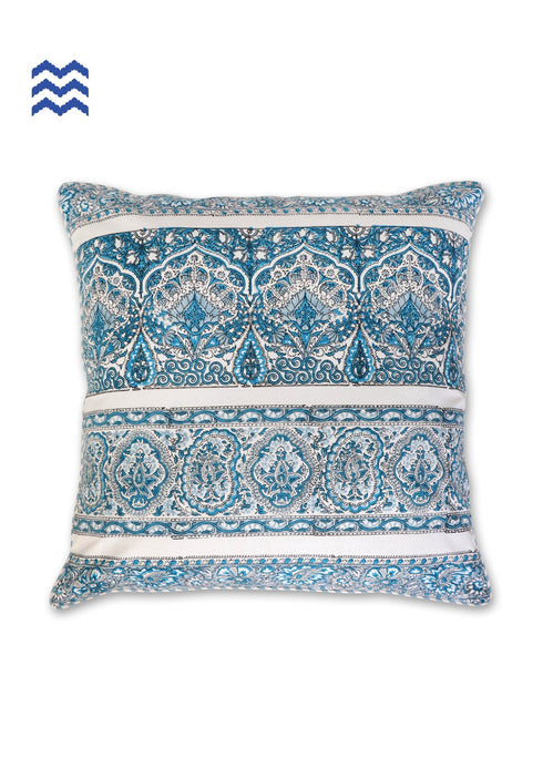 20s Cotton Cushion CoverIn GraphicBlock Print