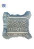 20s Cotton Frilled Cushion Cover In Graphic Block Print