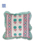 20s Cotton Larger Cushion CoverIn Floral Block Print