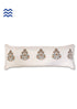 20s Cotton Lumbar Cushion Cover In Graphic Block Print