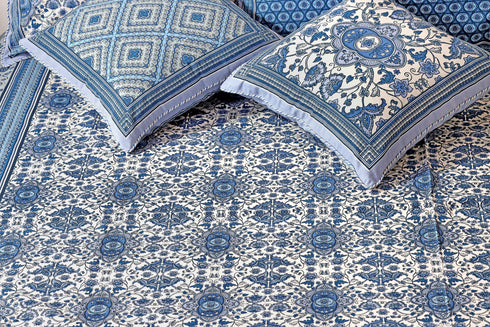 20s Cotton Bed Cover In Floral Print