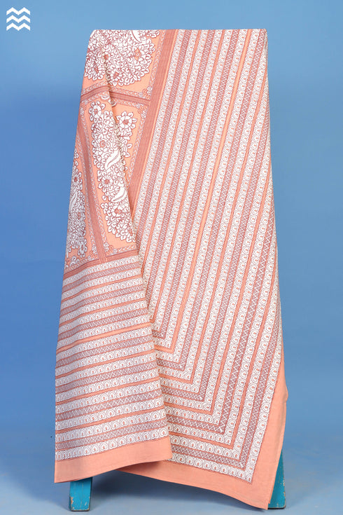 20`s Cotton Bedcover in Graphic Print