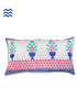 20s Cotton Large Cushion Cover In Graphic Block Print