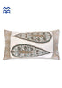 20s Cotton Lumbar Cushion Cover In Graphic Block Print