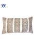 20s Cotton Lumbar Cushion Cover In Graphic Block Print