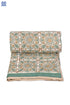 Mulmul Cotton Quilt In Graphic Block Print