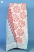 20s Cotton KING SIZE Bed Cover In Floral Block Print