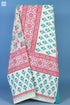20s Cotton KING SIZE Bed CoverIn FloralBlock Print