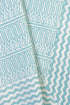 20s Cotton KING SIZE Bed Cover In Zigzag Block Print