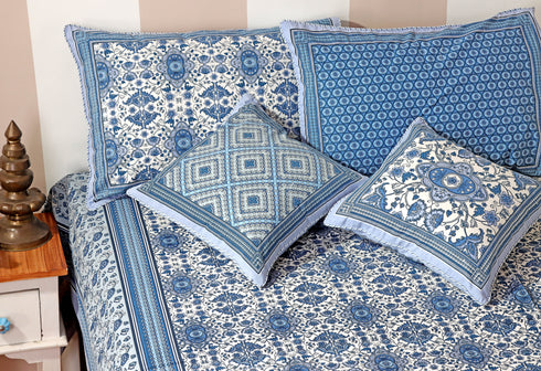 20s Cotton Cushion Cover In Floral Print