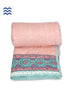 Mulmul Cotton Quilt in Floral Block Print