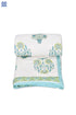 Mulmul Cotton Quilt in Floral Block Print