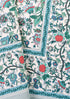 20s Cotton Bedcover in Emerald Floral Jaal Print