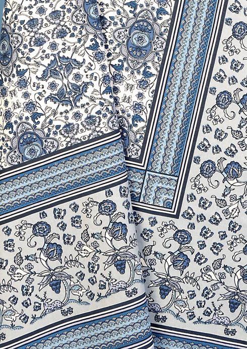 20s Cotton Bed Cover In Floral Print