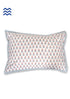 40’s CottonPillow Cover With Floral Block Print
