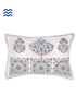 40s Cotton Pillow Cover In Graphic Block Print