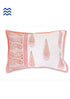 40s Cotton Pillow Cover In Graphic Block Print