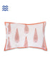 40s Cotton Pillow Cover In Graphic Block Print