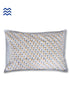 40s Cotton Pillow Cover In Geometric BlockPrint