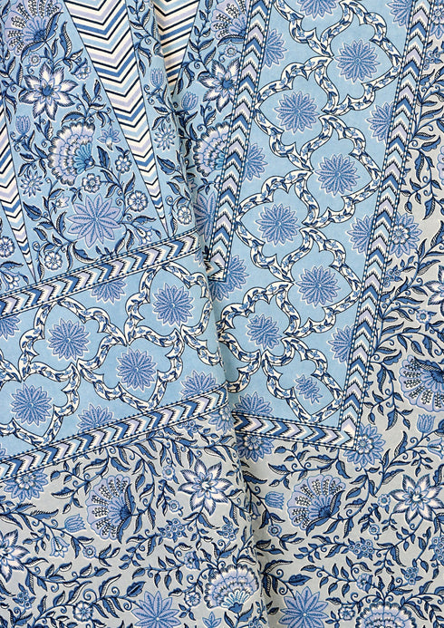 20s Cotton Bed Cover In Floral Print