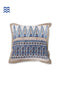 20s Cotton Cushion Cover in Block Print with Piping