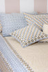 20s Cotton Cushion Cover In Geometric BlockPrint