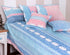 20s Cotton Lumbar Cushion Cover In Graphic Block Print