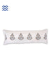 20s Cotton Lumbar Cushion Cover In Graphic Block Print