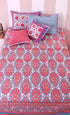 40s Cotton Pillow Cover in Floral Print