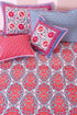 40s Cotton Pillow Cover in Floral Print