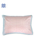 40s Cotton Pillow Cover In Geometric Block Print