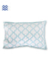 40s Cotton Pillow Cover In Geometric Block Print