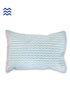 40s Cotton Pillow Cover in Floral Block Print