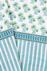 20s Cotton Bed Cover in Floral Block Print