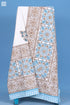 20s Cotton KING SIZE Bed Cover In Graphic Block Print