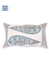 20s Cotton Lumbar Cushion Cover In Graphic Block Print