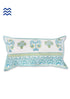 20s Cotton Lumbar Cushion Cover in Floral Block Print