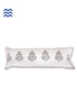 20s Cotton Lumbar Cushion Cover In Graphic Block Print
