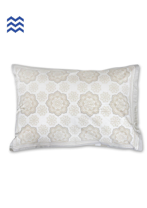 40s Cotton Pillow Cover in Floral Print