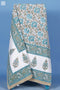 20s Cotton Bed Cover in Floral Block Print