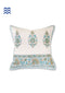20s Cotton Cushion Cover in Floral Block Print