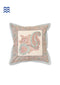 20s Cotton Cushion Cover in Block Print with Piping
