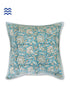 20s Cotton Cushion Cover in Floral Block Print