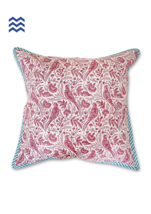 20s Cotton Cushion Cover In Assorted Block Print