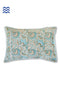 40s Cotton Pillow Cover in Floral Block Print
