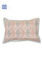 40s Cotton Pillow Cover in Block Print