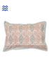 40s Cotton Pillow Cover in Block Print